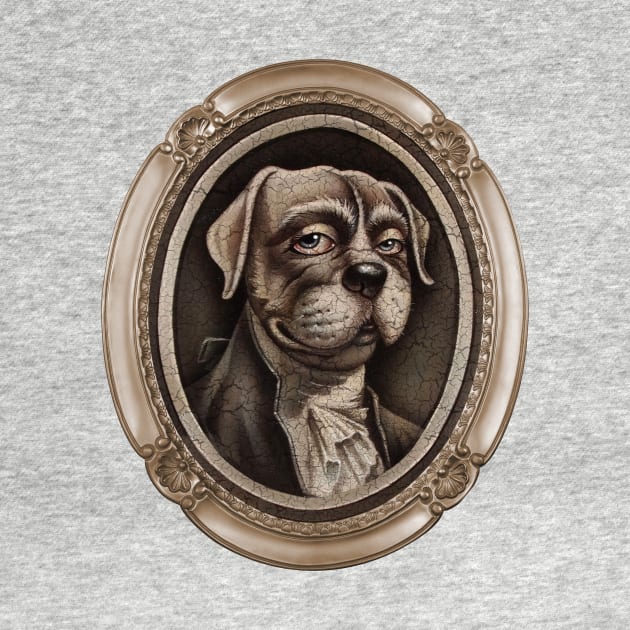 "In Dog We Trust" (portrait , with oval frame) by DaleSizer